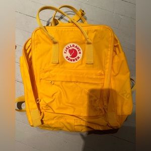 Yellow Fjallraven Backpack